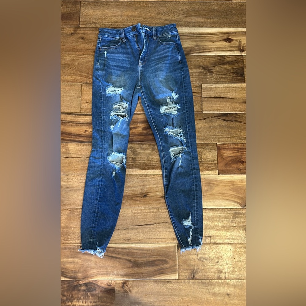 Distressed Blue Women's Jeans